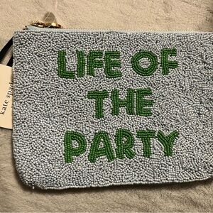 Kate Spade Beaded Clutch - Blue and Green